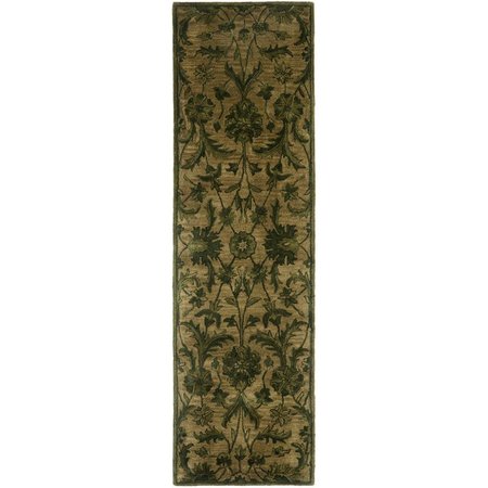 SAFAVIEH Antiquity Runner Rug, Olive and Green - 2 ft. 3 in. x 6 ft. AT824A-26
